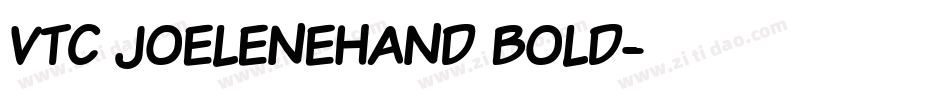 VTC JoeleneHand Bold字体转换